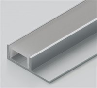 Profilo in alluminio appoggio 2mt 32x9,6mm per strip da max. 14mm - Min. 10pz