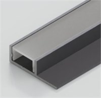 Profilo in alluminio appoggio 2mt 32x9,6mm per strip da max. 14mm - Min. 10pz