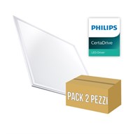 PACK 2 PEZZI Pannello led 60x60cm 40W 4000K 4000Lm DRIVER PHILIPS