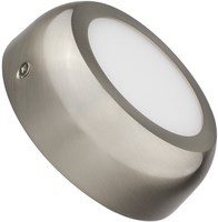 Plafoniera rotonda 6W argento 4000K Ø12CM