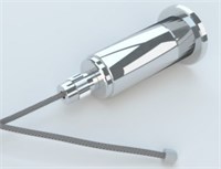 kit di sospensione inox bianco con cavo 3mt per profili vari