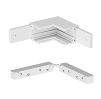 Connettore angolare bianco 90° per binario 48V AV7146XIAA