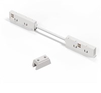 Connettore dritto bianco per binario a 48V AV8116XIAA, AV8128XIAA,AV8134XIAA serie MINI7
