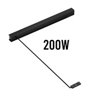 rosone con driver integrato 200W 48V nero per binario AV8133XIAA serie MINI7