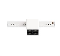 Faretto cubo LOTO binario bianco 4 LED 48V 6,5W 3000K 38° DIMMERABILE serie MINI7