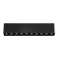 Faretto lineare LOTO binario nero 10 LED 48V 15W 3000K 38° DIMMERABILE serie MINI7