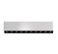Faretto lineare LOTO binario silver 10 LED 48V 15W 3000K 38° DIMMERABILE serie MINI7