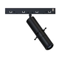 Faretto spot SHAPER binario nero sagomatore 48V 6W 3000K 20°>33° DIMMERABILE serie MINI7