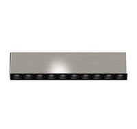 Faretto lineare LOTO binario acciaio 10 LED 48V 15W 2700K 38° DIMMERABILE serie MINI7