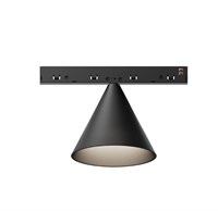 Faretto cono KONE binario nero 48V 10W 2700K 42° DIMMERABILE serie MINI7