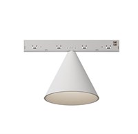 Faretto cono KONE binario bianco 48V 10W 2700K 42° DIMMERABILE serie MINI7