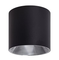 Applique cilindro da soffitto in alluminio nero 30W CCT 2700K-3000K-4000K Ø160MM