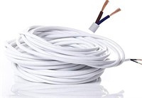 CAVO BIPOLARE CON GUAINA BIANCA 2x0,75mm DA 100MT ADATTO PER APPLICAZIONE 220V