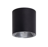 Applique cilindro da soffitto in alluminio nero 15W CCT 2700K-3000K-4000K Ø115MM