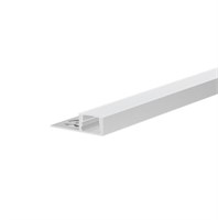 Profilo in alluminio da incasso cartongesso 2mt per installazione mattonelle