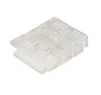 Pacco 10PZ - Connettore di giunzione trasparente Strip COB RGB+CCT 10mm CAVO-STRIP