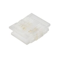 Pacco 10PZ - Connettore di giunzione trasparente Strip COB RGB+CCT 12mm STRIP-STRIP