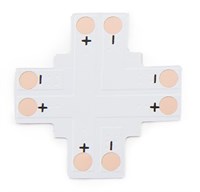Connettore a croce da saldare per strip larg. 8mm