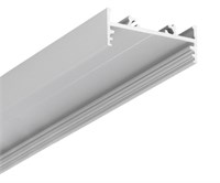 Profilo in alluminio da appoggio basso 2mt per strip 30mm