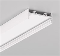 Profilo in alluminio BIANCO da appoggio basso 2mt per strip 30mm
