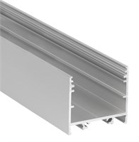 Profilo in alluminio da appoggio alto 2mt per strip 30mm