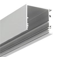 Profilo in alluminio ANODIZZATO da appoggio alto 2mt per strip 30mm