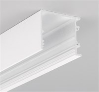 Profilo in alluminio BIANCO da appoggio alto 2mt per strip 30mm