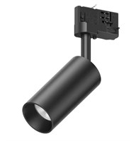 Faretto binario trifase nero 12W 4000K 36° CRI90