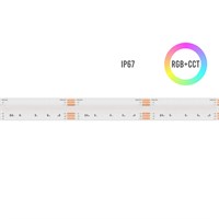 Strip led COB RGB+CCT 24W/mt 24V 12mm IP67