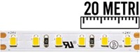 Strip led 2835 IP20 9,6W/MT 960LM/MT 24V 4000K 20 METRI