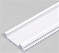 Profilo In Alluminio Bianco Flessibile 2Mt Cover Opaca Per Strip 12Mm