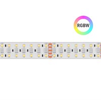 Strip led 2835+5050 IP54 38W/mt 24V RGB+3000K 16mm
