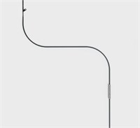 Curva nera &Oslash;60cm 90° raggio 30cm per binario a 48V per binario a 48V cod. AV8127XIAA serie MI