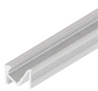 Profilo in alluminio da incasso mini con ottica inclinata 2mt con cover opaca