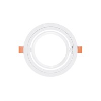 Portafaretto incasso orientabile nero foro &Oslash;75mm per faretto GU10 cod. AV8822WIAA