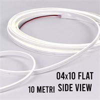 Flex neon 0410 side view 10w/mt 2700k 24v ip67 TAGLIO 1CM rolla 10 metri