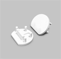 Kit 2 tappi bianchi senza foto per profilo AV8006XIAA