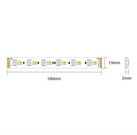 Strip led IP65-TR 28,8W/mt 24V RGB+CCT