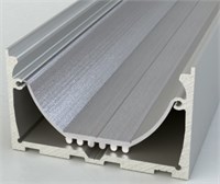 Profilo in alluminio appoggio 2mt 56x34mm per strip da max. 45mm - Min. 10pz
