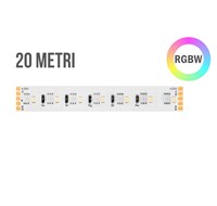 Strip led 2216+2835 IP20 19,2W/mt 24V RGB+3000K 224LED/mt cri90 20 metri