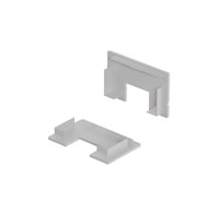 Kit 2 tappi grigi con foro per profilo AV8658XIAA