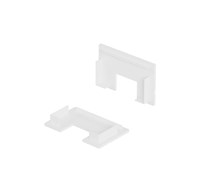 Kit 2 tappi bianchi  con foro per profilo AV8659XIAA