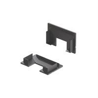 Kit 2 tappi neri con foro per profilo AV8660XIAA