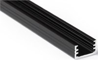 Profilo in alluminio nero 1mt cover opaca