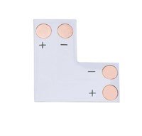 Connettore angolare L per strip led SMD/COB 8mm max. 3A