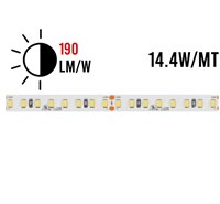 Strip led 2835 IP20 14,4W/mt 190Lm/W 24V 5000K Alta luminosità