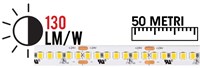 Strip led 2835 IP20 19,2W/mt 24V 3000K 50 METRI