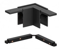 Connettore angolare 90° per binario 48V AV6000XIAA NERO