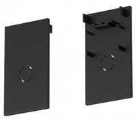 kit 2 tappi per binario 48V AV6000XIAA NERO
