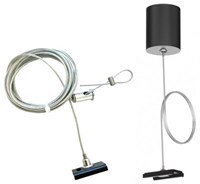 Kit 1pz cavo di sospensione 1500mm + rosone per binario 48V AV6000XIAA